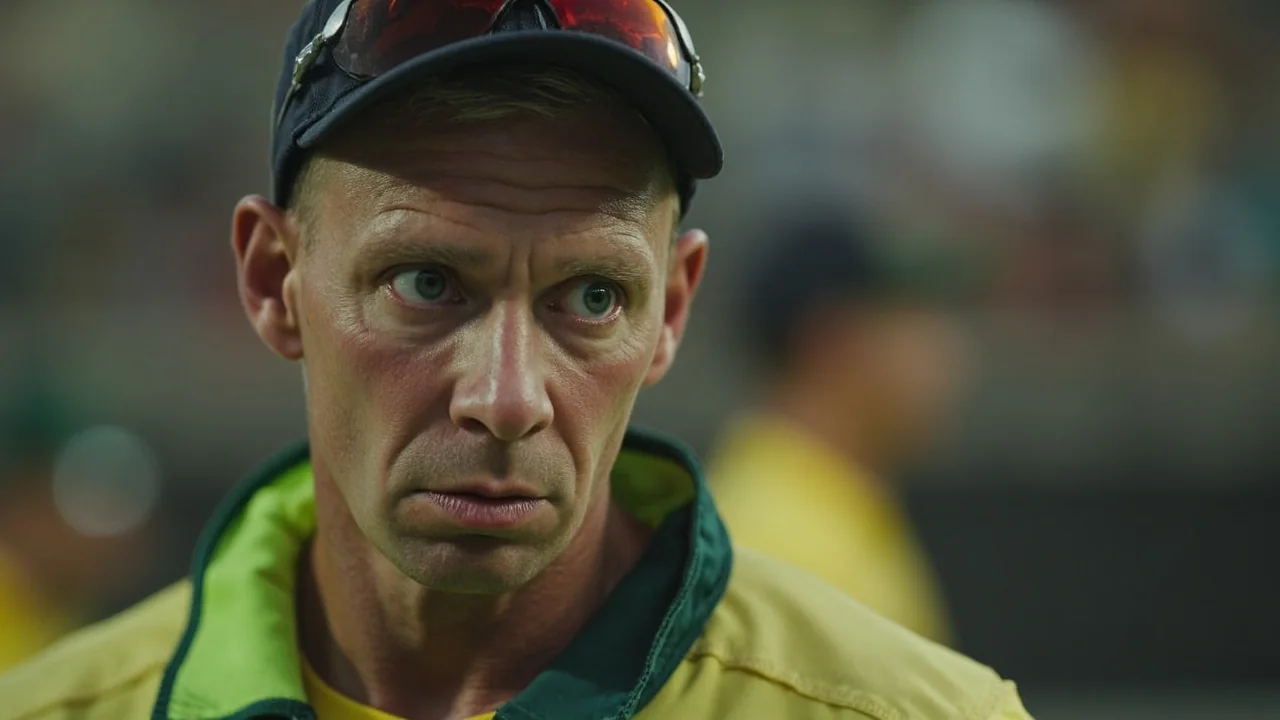 Tight sideline action frame capturing the kind of fast-bowling passage that decides a 15-match ODI World Cup knockout