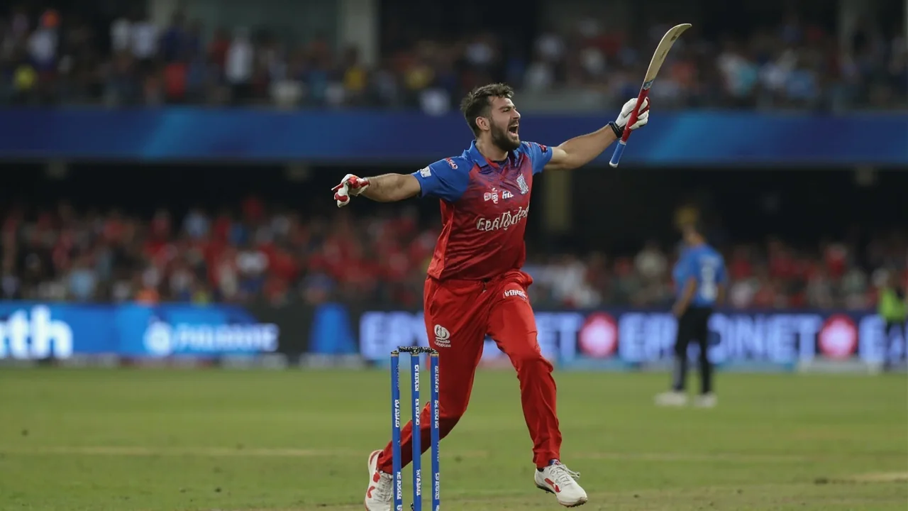Wide establishing view of an Indian Premier League venue at evening under floodlights, framing the official Tata IPL 2026 Fantasy League on My11Circle as the season gets underway